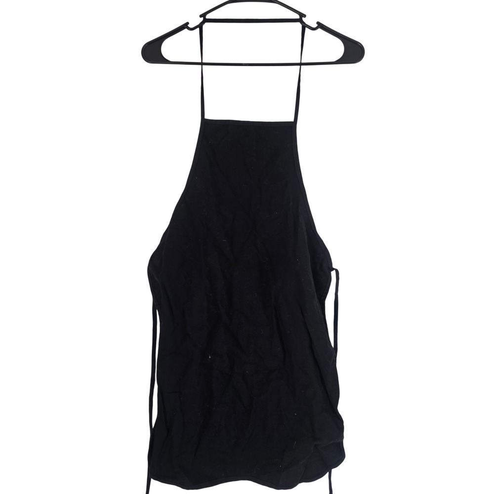 Black Bib Apron Kitchen Cooking Baking Chef Workwear Adult Size‎